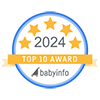 The icon of 2024 top 10 award by babyinfo.com.au